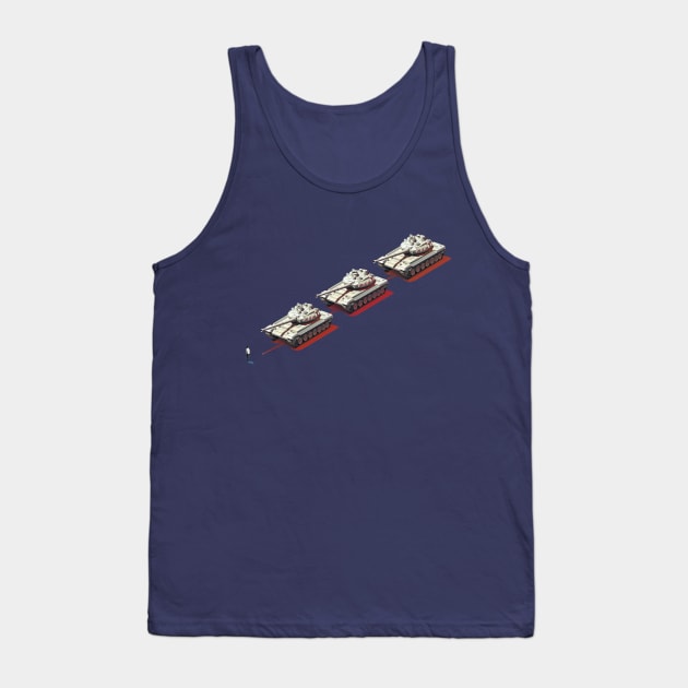 Tiananmen man Tank Top by WickedAngel